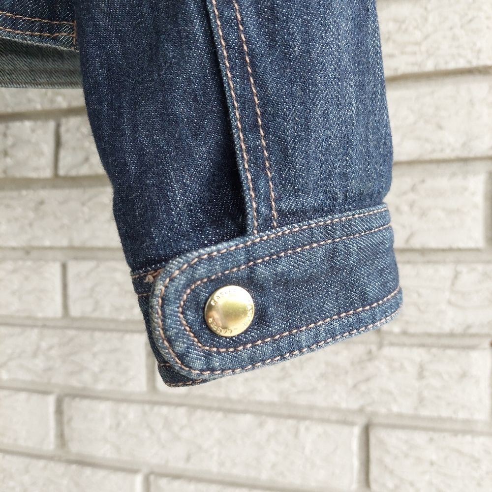 Kasper Petite Dark/Medium Wash Jean Denim Jacket with Pockets 6P EUC - Picture 8 of 8